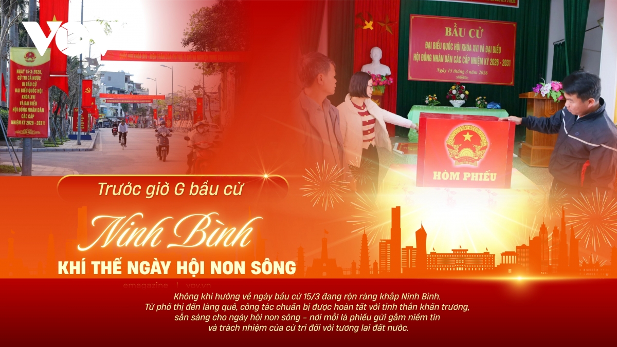Trước giờ G bầu cử ở Ninh Bình: Khí thế ngày hội non sông